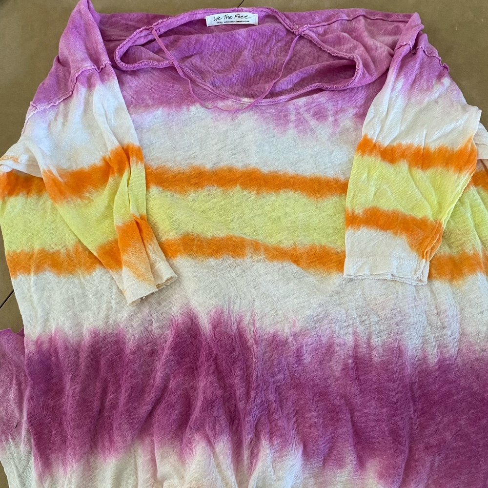 FREE PEOPLE TIE DYE BATHING SUIT COVER UP